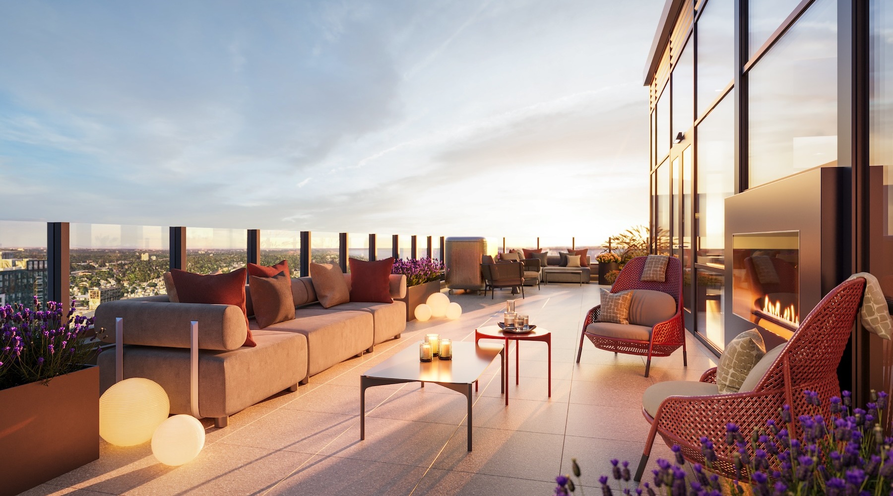 Historic Roots. Modern Core. patio with views of landscaping and near neighborhood