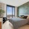 Contemporary one-bedroom apartment at The Leaf with a walk-in closet and generous storage space.